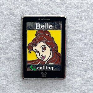 🔮 5/$25 Disney Princess Phone Beauty And The Beast Belle Calling‎ Pin
